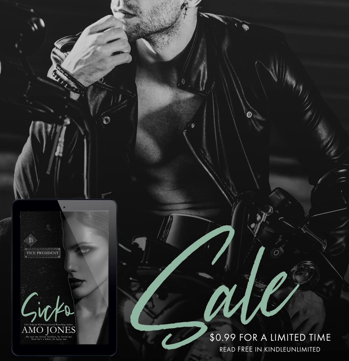 lucyreadb's tweet photo. ▪️$0.99 SALE▪️

“He was my foster brother, he loved me. Now he’s a biker, he hates me.”

Sicko by @amojonesfcksme 

Amazon US: https://t.co/m5rStkftOc
Amazon AU: https://t.co/6ANbwYdFgA
Amazon UK: https://t.co/V7T4BxJaZ5
Amazon CA: https://t.co/VQA3LoJ86J
Free in Kindleunlimited https://t.co/MX6licon7h