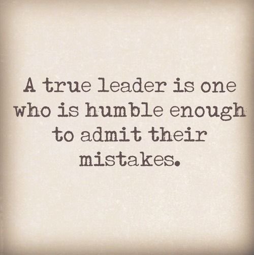 Leadership is not about being right or getting it right all the time-
If as a leader you can show your failures, your ‘got it a bit wrong’ times, your ‘I just don’t know’ moments- 
That’s authentic leadership right there x ❤️
