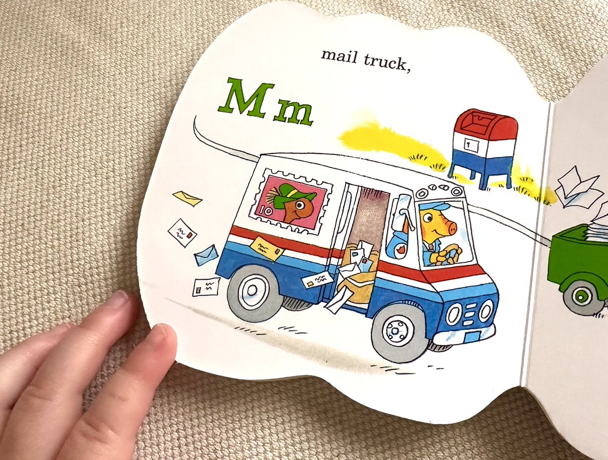 PatC's tweet image. The rules governing who can be on a stamp in the Scarryverse differ from those in the United States, and permit the use of live celebrities on stamps.