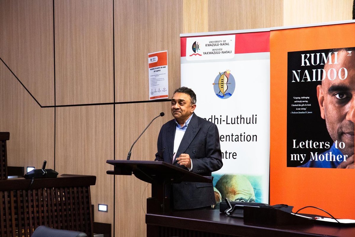 kuminaidoo's tweet photo. Thank you to the organisers of the UKZN event, #DasarathChetty &amp; #MalaSingh for being speakers &amp; the @ExclusiveBooks La Lucia team for selling copies of ‘Letters to My Mother: The Making of a Troublemaker’. Lastly, a huge thank you to everyone that came out on Thursday morning 🙏🏿 https://t.co/8SiQlIwcL0