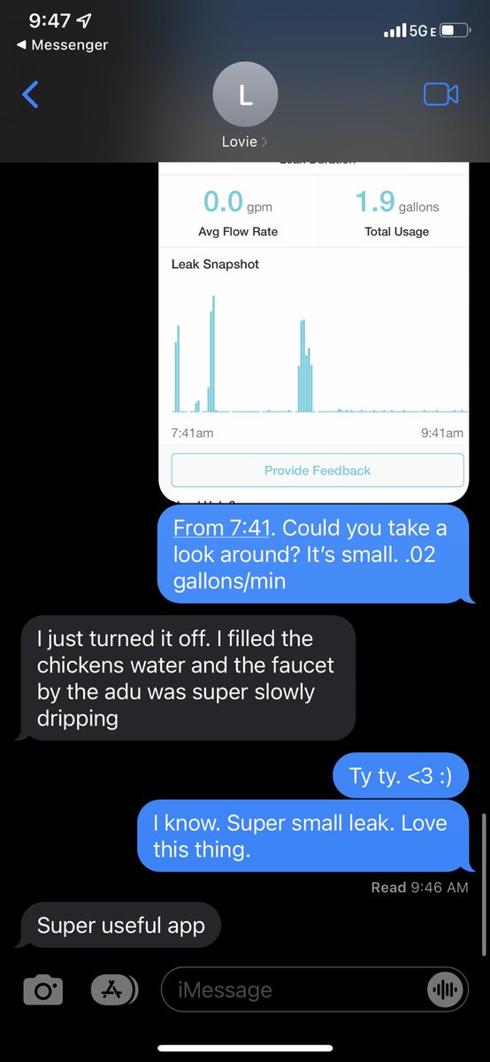 Dear <a href="/flumewater/">Flume Smart Water System</a> - you may have a customer for life: