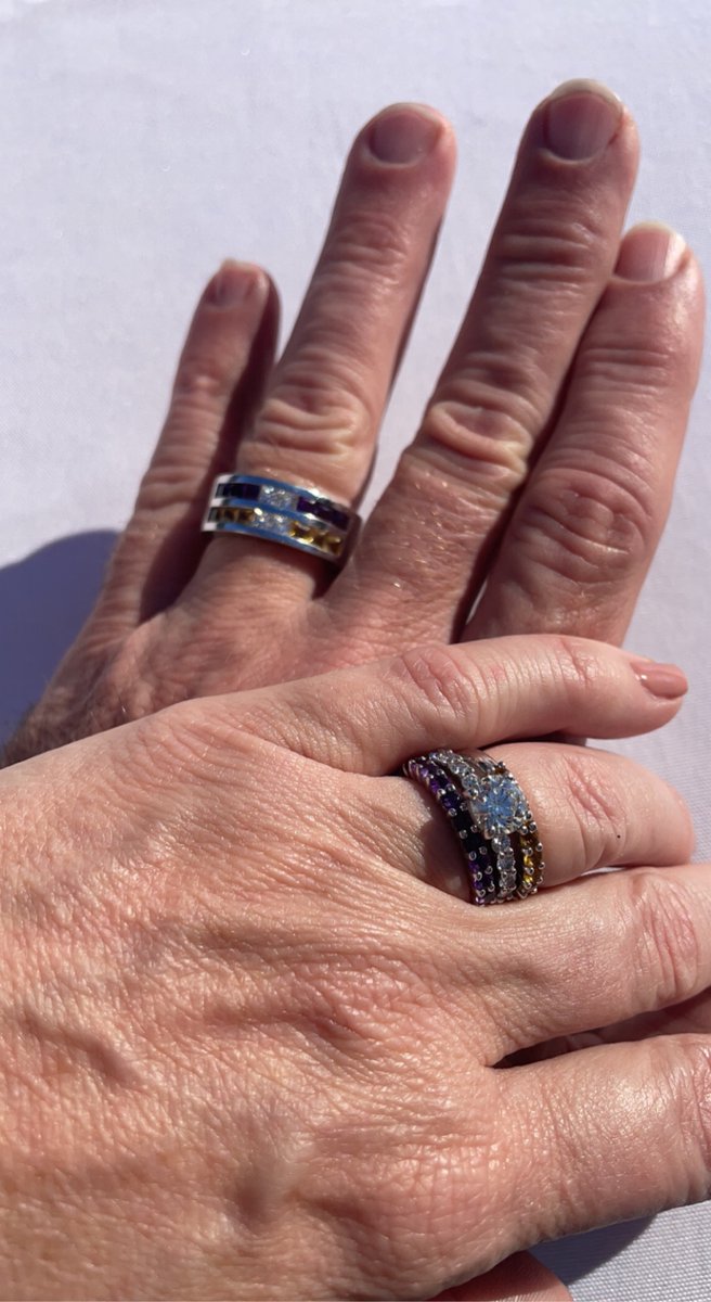 Got married Friday 11/11 and had to miss Friday game… postponed honeymoon to see Sunday game. #GeauxTigers #LSU always representing 💜💍💛🐯🏀