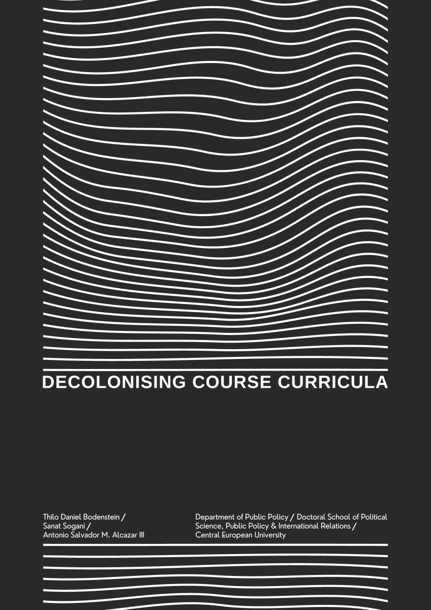Why must decolonial thinking &amp; praxis be taken seriously at Central European University as a distinctly diverse, post-1989 Euro-American university? Very happy to share what we've learned through a small @opensocietyuniv project on 'decolonising the curriculum'! <a href="/SanatSogani/">Sanat Sogani</a> 
🧵