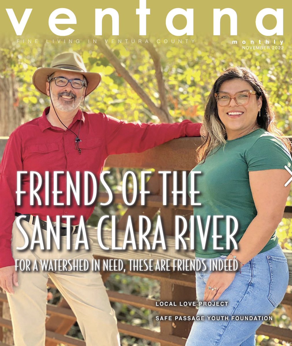Safari_Jane's tweet photo. @FriendsOfTheSCR  is Ventana’s November Cover Story! So proud of all we’re doing for our watershed, water resource management, biodiversity conservation, active transportation, &amp; fostering our next generation of stewards! Read about it: https://t.co/6DUTXXzogB https://t.co/QwJpHUDtIe