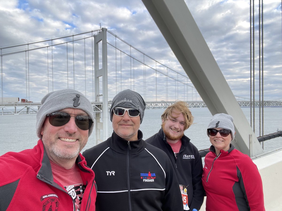 iproduceresultz's tweet photo. Gratuitous top of @ChesapeakeBayBr photo op. @inovex_corp @AnnapStriders @eyeonannapolis #baybridgerun @AcrosstheBay10k #BeatTheBridge https://t.co/PNaiBhB6YV