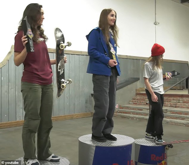 tmsilverman's tweet image. I’ve competed against males in women’s skateboarding contests three times (a different male each time), placed second two of those times, and lost thousands of dollars in prize money because of it. Trans rights activists don’t want you to know I exist. #SaveWomensSports