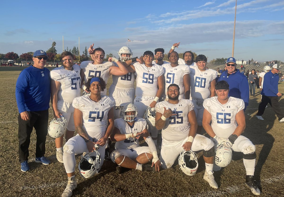 MJC Pirates Valley Conference Champions! O-Line Pride! #backtoback