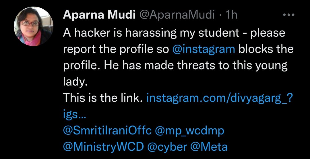 AparnaMudi's tweet photo. Putting a screenshot for context. Don't want to keep the link on twitter. Thank you all once again. https://t.co/sUCgyYKw3S