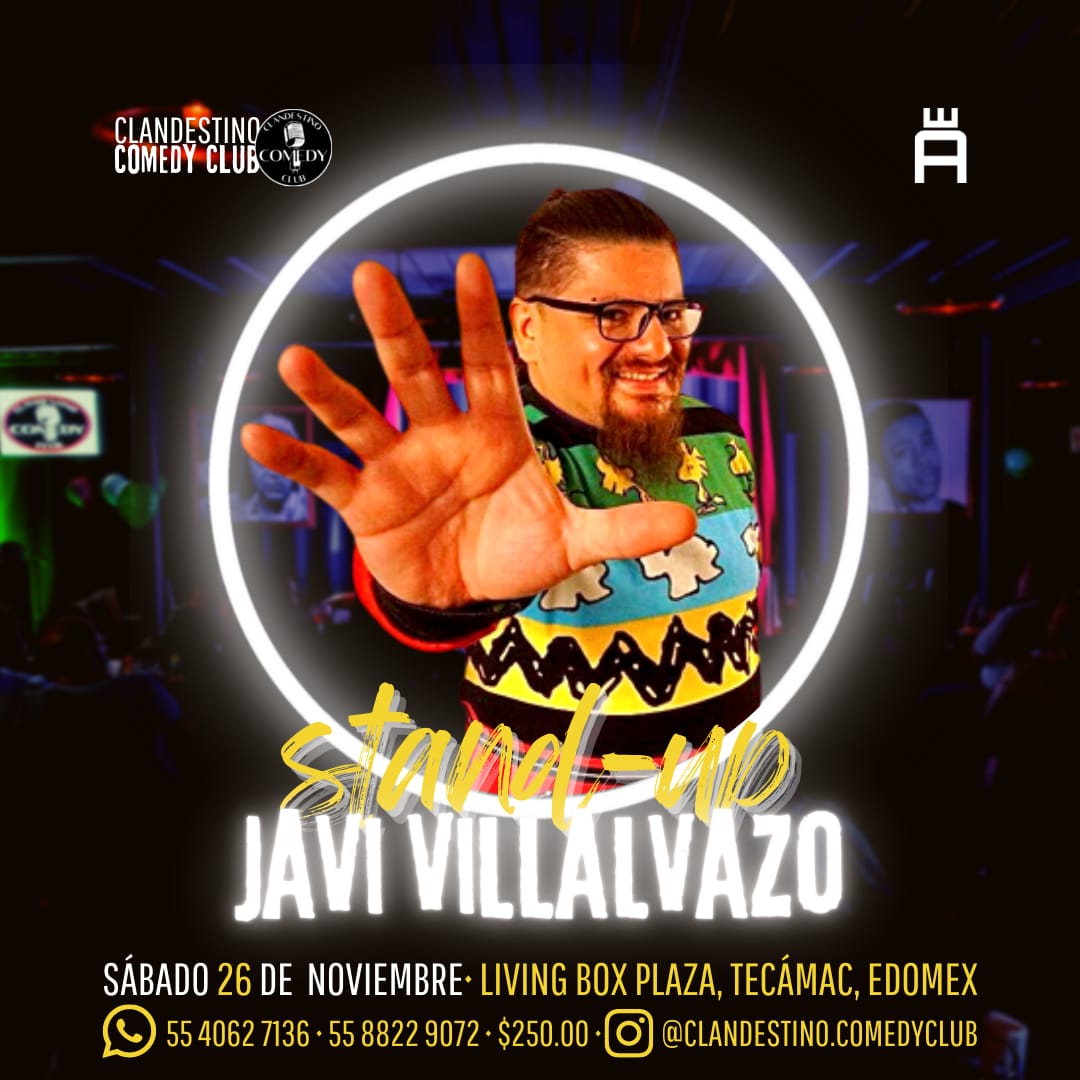 ComediaTropMX's tweet image. #ClandestinoComedyClub se luce con @elbuenjavi8 dando un showzaso el próximo 26 de Noviembre. ¿Se lo piensan perder?

Puedes ir comprando tus boletos aquí: 
goliiive.com/p/AcX29Qj/ABy5…