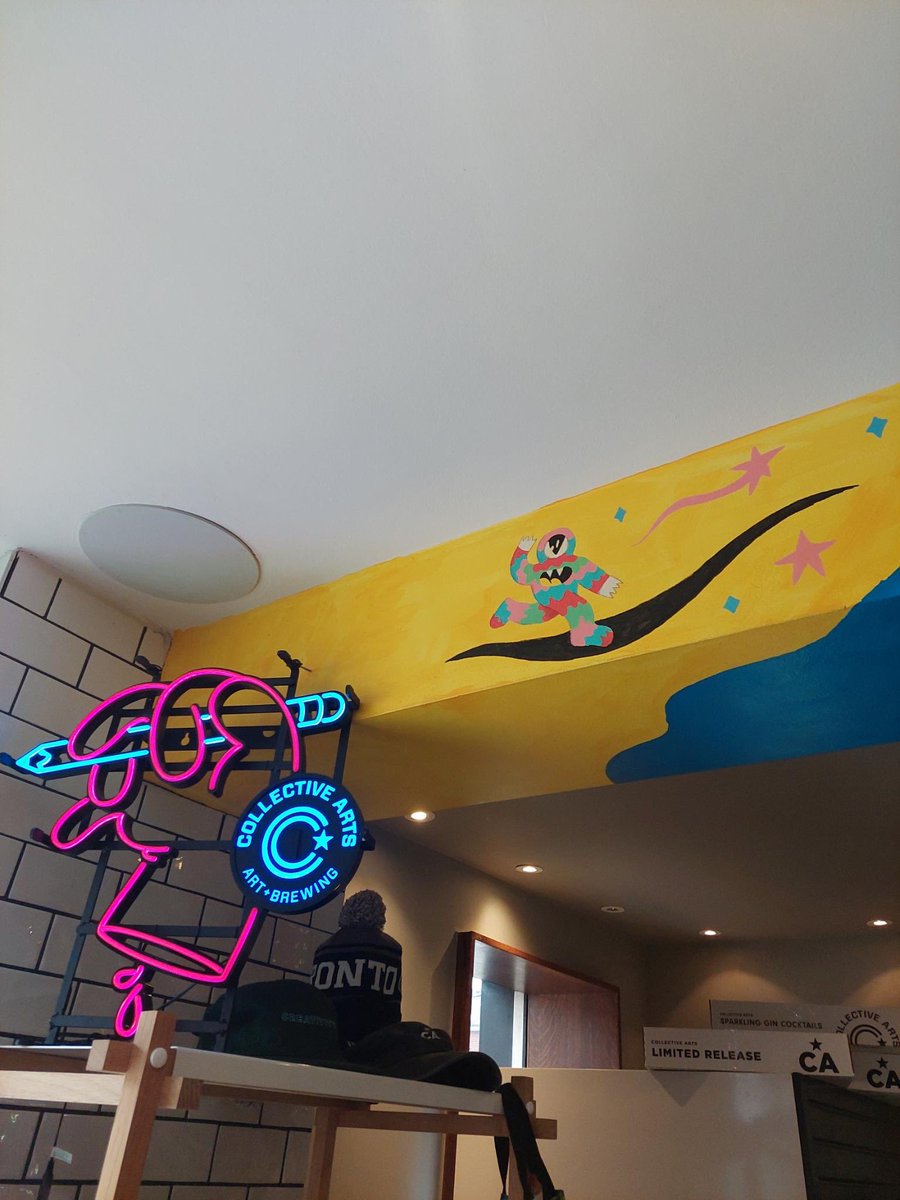 Another look at the mural over at @CollectiveBrew! Does that neon sign look familiar? @burnttoast