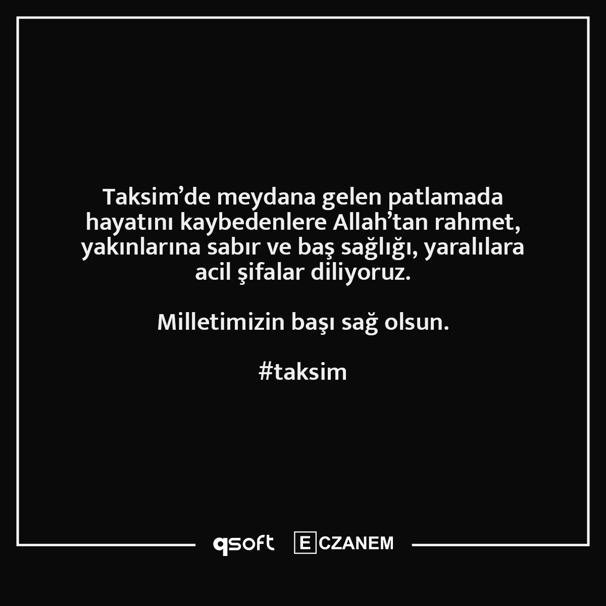 Milletimizin başı sağ olsun. #taksim