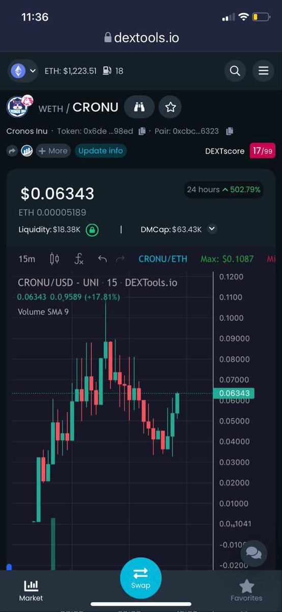 cawknight's tweet photo. @ianheinischmma Check this out $CRONU looking π good
https://t.co/8E04Fuxkr1
https://t.co/K9Sin9ZIO9
0% tax + Lp locked π renounced
#DYOUR https://t.co/eviefz1Vcq
