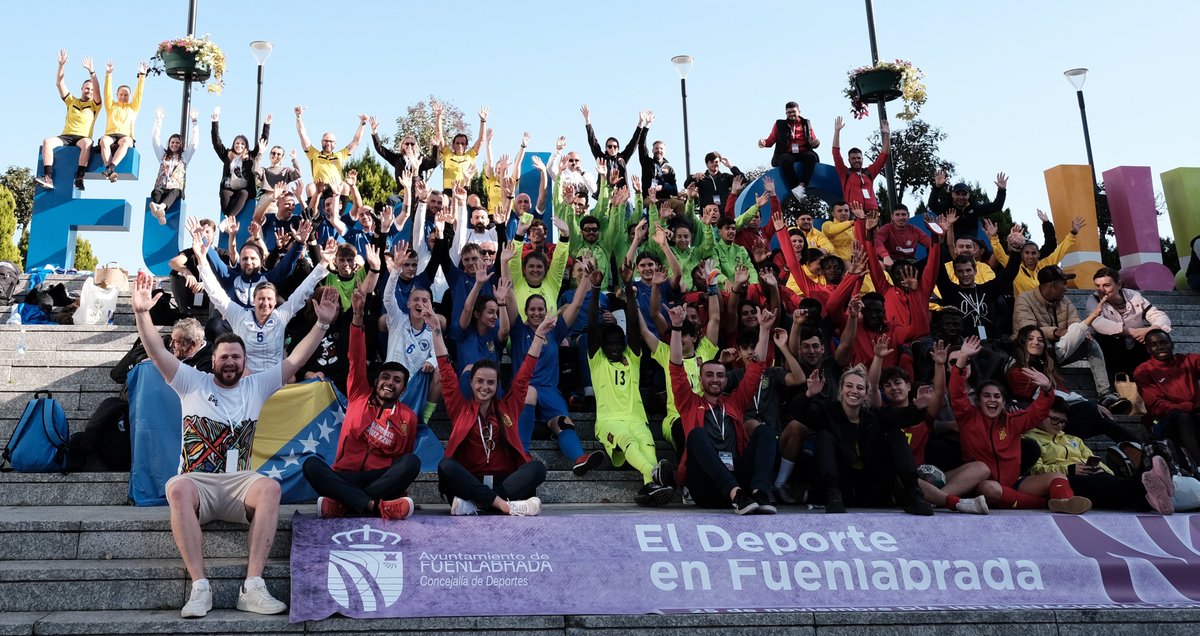 homelesswrldcup's tweet photo. What a weekend 🤩 you are all champions 🏆

🇧🇦 🇫🇷 🇮🇹 🇵🇹 🇷🇴 🇪🇸 🇺🇦

@UEFA | @DeportesFuenla | @AytoFuenlabrada #MoreThanAGame

Catch up on the action from today 
➡️ https://t.co/3l7JzhhO6B https://t.co/EzAlS01Nx1