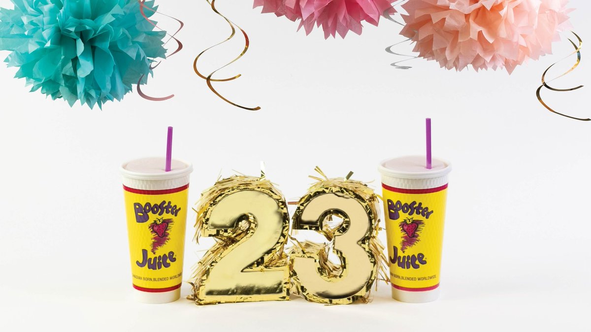 Did you know that both @boosterjuice and I were born in ’99 in Alberta, Canada? Man, I wish I was back home to celebrate Booster Juice's 23rd anniversary with their 2-for-1 smoothie promo going on! Use the code: BDAYBOOSTER23 to buy one smoothie, get one FREE!