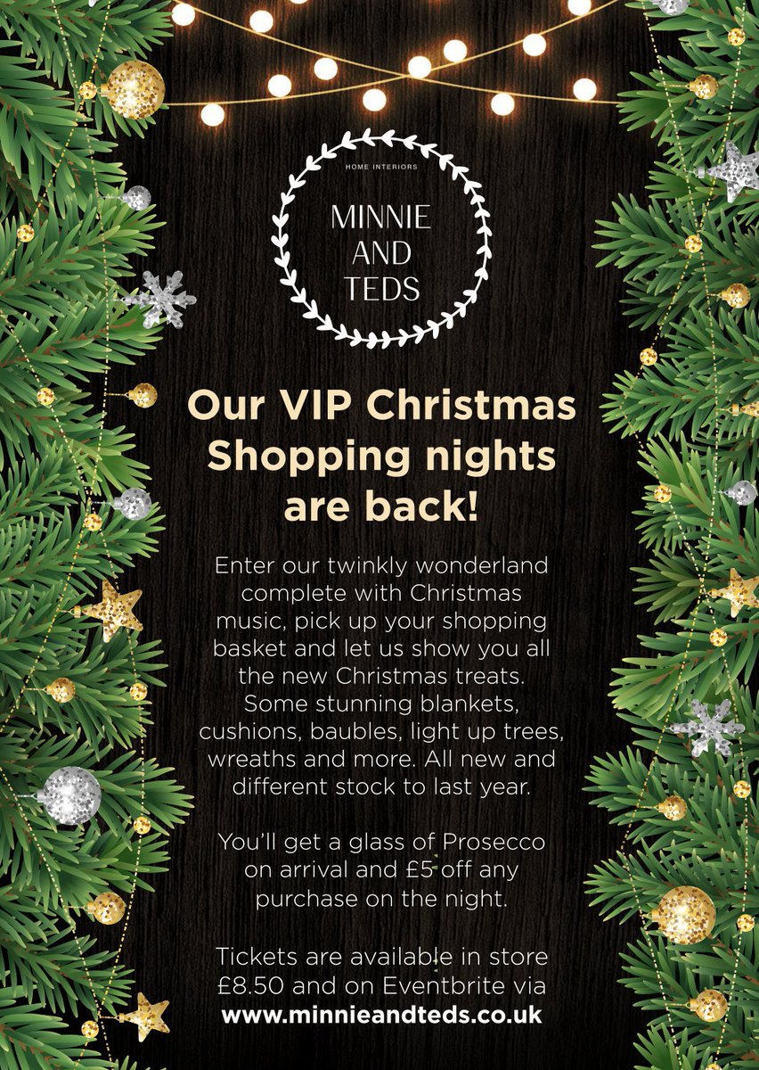 Are you free on Wednesday? Get your tickets now! minnieandteds.co.uk 💙