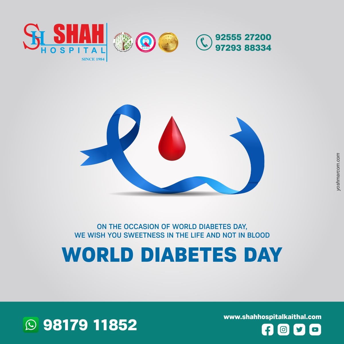 HospitalShah's tweet photo. We wish you a rapid recovery and the ability to manage your blood sugar. #WorldDiabetesDay2022

#diabetes #diabetesawareness #diabeteschallenge #WorldDiabetesDay #diabetic #diabeticlife #glucometer  #shahhospital #hospital #ShahHospitalKaithal  #haryana #kaithal https://t.co/lrXCWAwukl