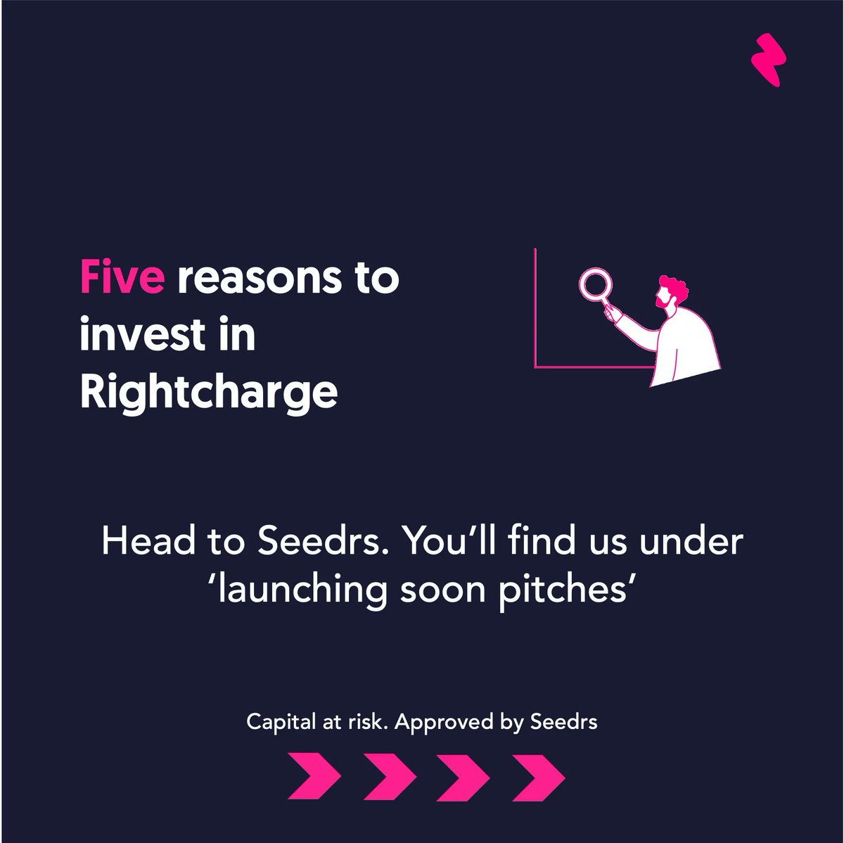 We’ve been blown away by the response to our Seedrs campaign. Early access closes soon! If you’ haven’t signed up for exclusive access, we’ve got five reasons for you. Read more over on LinkedIn. 
Capital at risk. Approved by Seedrs 
#evcharging #evs #rightcharge #seedrs
