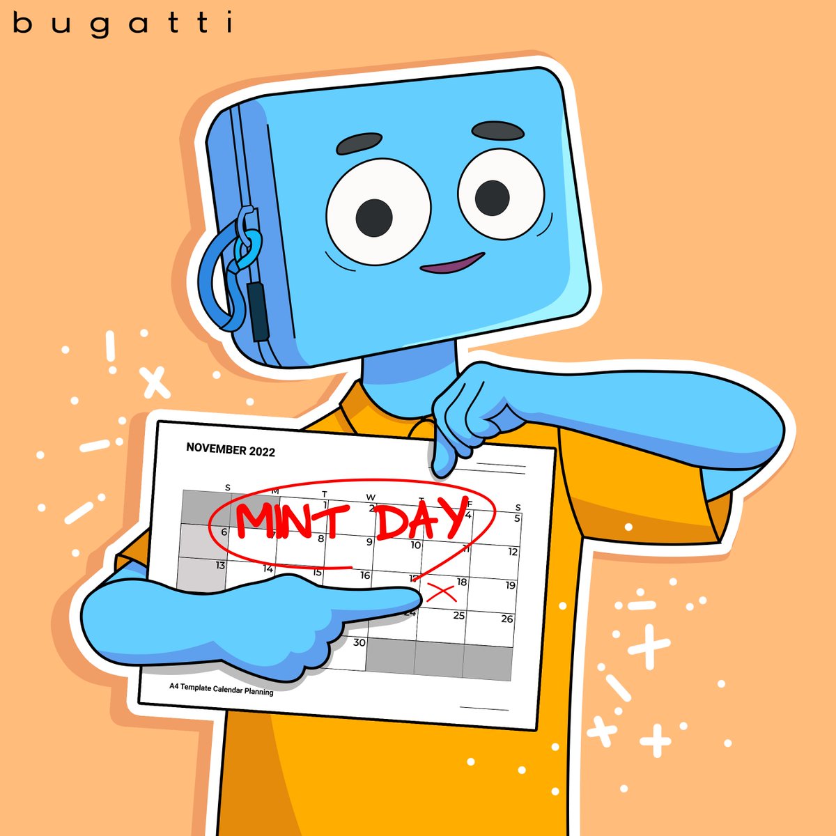 🗓️MINT DAY🗓️ 

November 18🥳

5 days to mint!⏰

Are you on the allow list?📜 This is your chance to get on!

20 Allowlist to those who⬇️
RT-LIKE
Tag a fren🫂

Bugatti Group since 1940-now Web 3📈

Utilities: Physical claimables, mint pass+way more

JOIN⤵️
discord.gg/bugattigroup