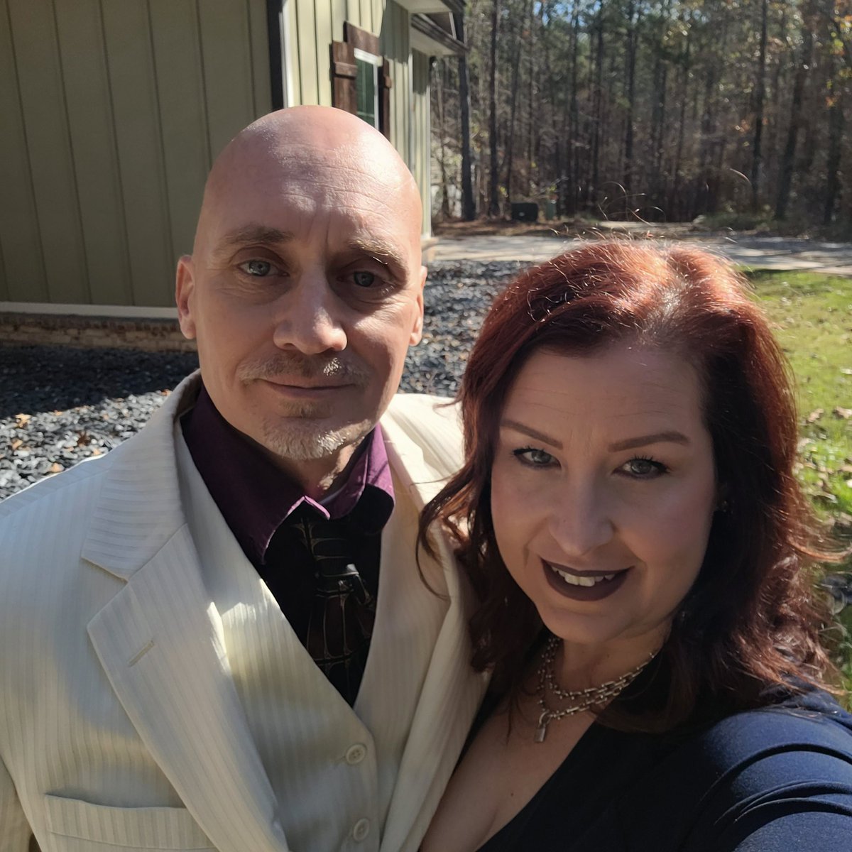 Headed to our first opera in Atlanta, Madame Butterfly. We clean up ok.