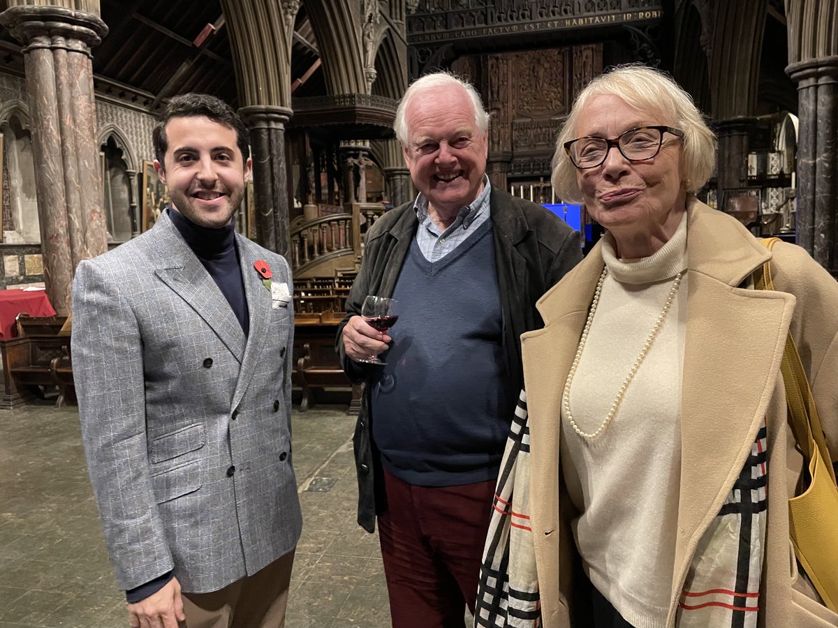 Father Paul Bagott <a href="/StCuthbertEC/">St Cuthbert's Church</a> accepting the <a href="/BrighterKandC/">Brighter K and C</a> certificate for 1st Prize for <a href="/RBKC/">Royal Borough of Kensington and Chelsea</a> Central Place of Worship. Harrison Goldman <a href="/BellmansAuc/">Bellmans Auctioneers</a> with some attendees of his talk on Life as an Auctioneer