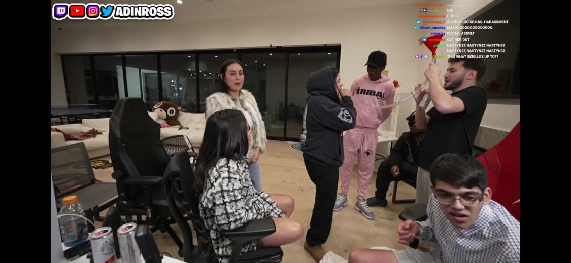 Ruby on Twitter "S/O Adin Ross n the boys necked me with the white