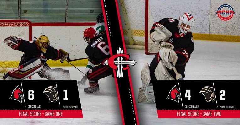CHECKING OFF THE BUCKET LIST! 

D2 has weekend full of program firsts with series sweep versus Purdue Northwest

✅ First Win
✅ First Series Sweep 🧹
✅ Both Freshman Goaltenders earning first collegiate win! 

#rollcards