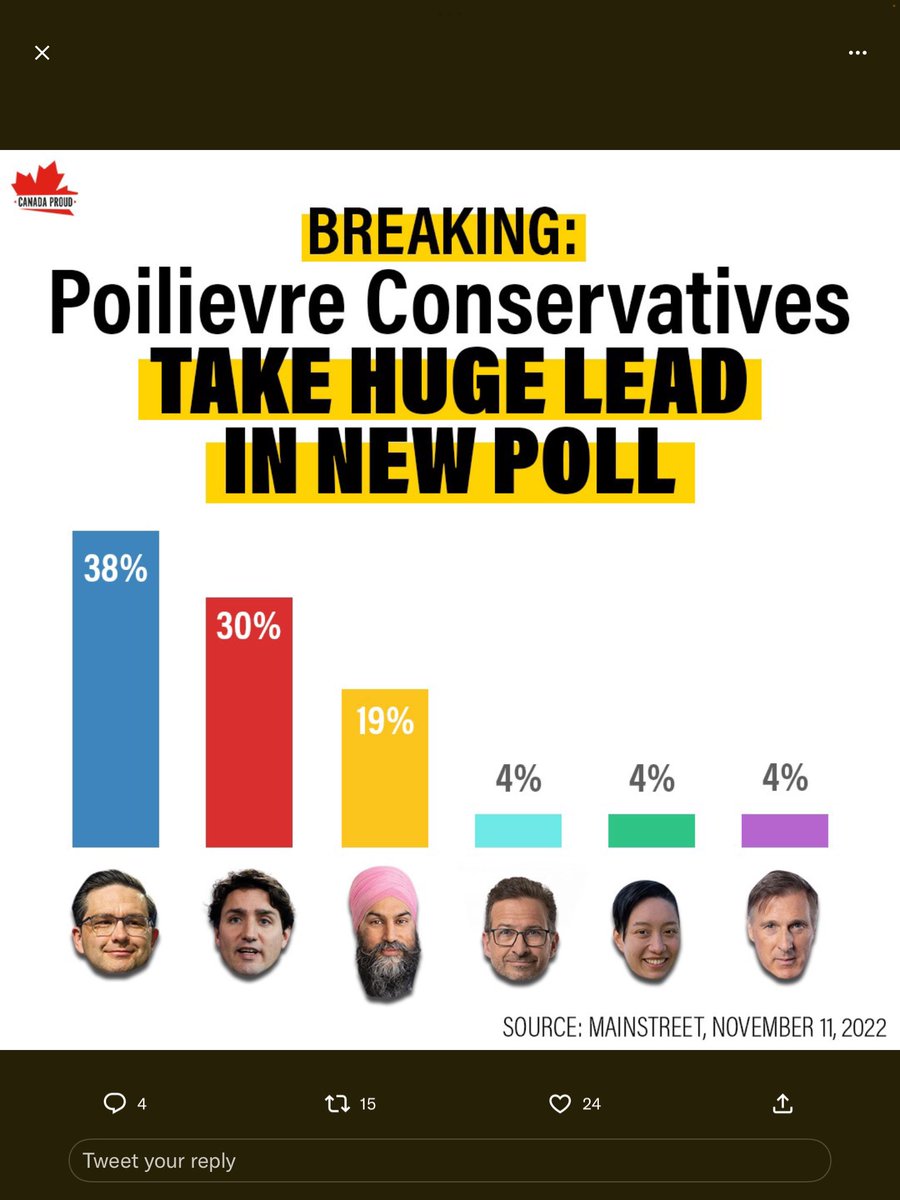 SharonT20519250's tweet photo. #GroundThePlane
#CanadaCannotAffordTrudeau
#PierreForPM https://t.co/lV1zuHRiS1
