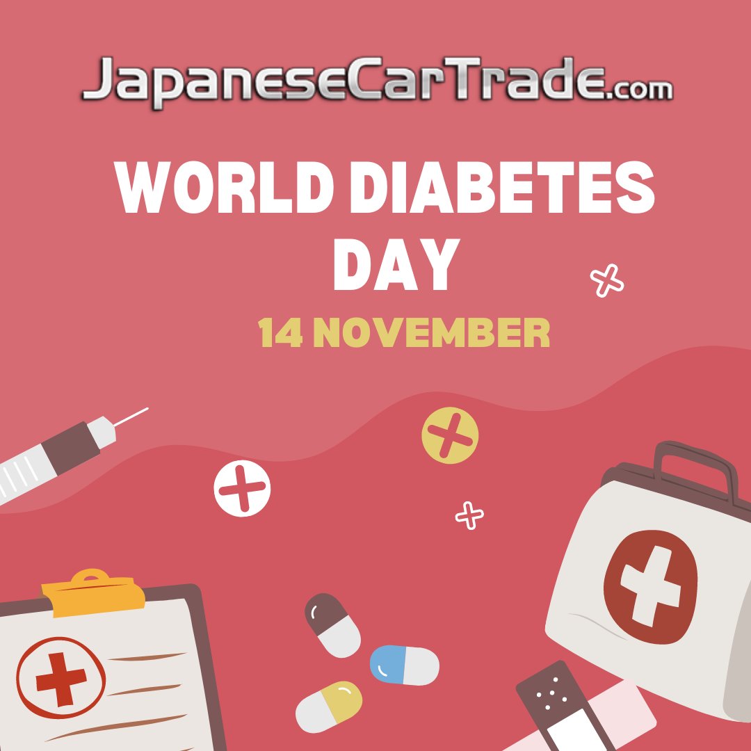 JapanUsedCars's tweet photo. Let's celebrate Diabetes Day with https://t.co/J7SX4FsOv4!

World Diabetes Day is the primary global awareness campaign focusing on diabetes mellitus and is held on 14 November each year. https://t.co/L7H3Ijyw3a
