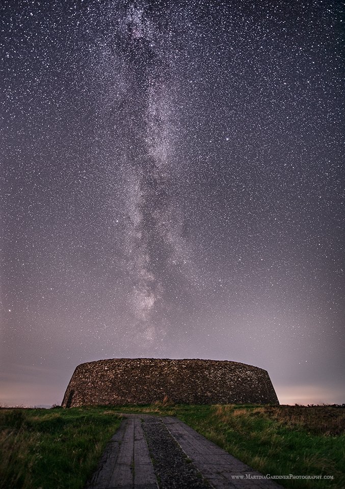 martinagardiner's tweet photo. Grianan under the milky way - a shot I was after for a while #donegal https://t.co/hhajGO1R6v