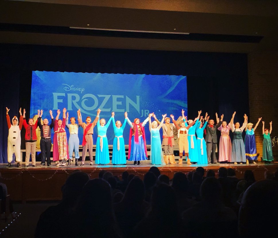 Don’t miss your last chance to #letitgo at Disney’s FROZEN JR at WRHS this afternoon! Come join us for snowflake wands, pics w/ Olaf, &amp; an hour-long adventure in Arendelle at 2:00 pm! #familyfriendly #theatre #ilikewarmhugs #loveisanopendoor