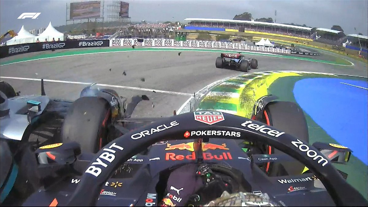 I’m struggling to comprehend how Max gets the penalty for this… How far along side does he need to be to be entitled to racing room?