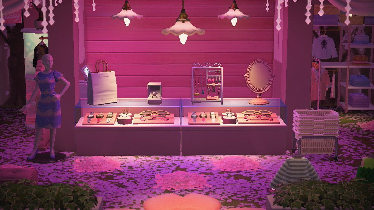 acnhmoonbeam's tweet photo. A cute, sakura-themed place to shop🌸💕 #acnh #animalcrossing #acnhinterior #acnhinspo https://t.co/rttg5FBRyI