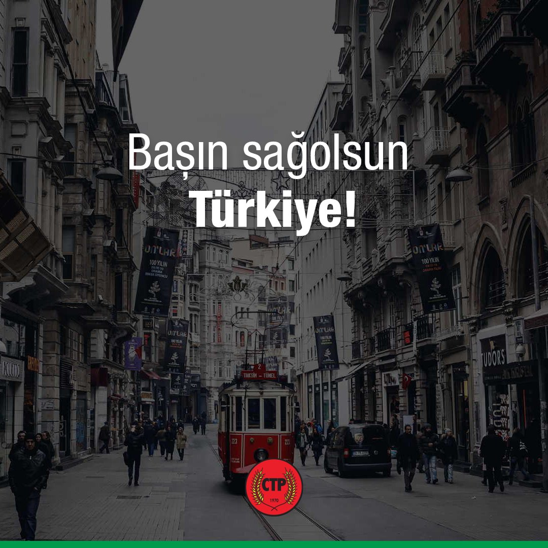 CTPKurumsal's tweet photo. Başın sağolsun Türkiye!

İstanbul İstiklal Caddesi'nde meydana gelen patlamada hayatını kaybedenlerin yakınlarına başsağlığı diler, yaralananlara acil şifalar dileriz. https://t.co/f21ESwjX0l