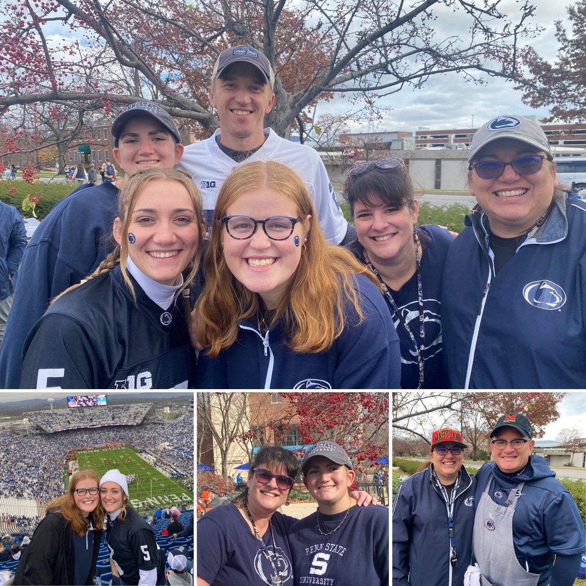Enjoyed a Saturday at PSU with some of my favorite #CLSD friends and alumni while cheering on another favorite alumni! #FalconFamily