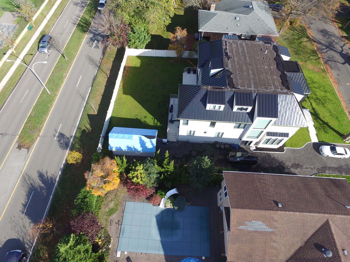 SMG365LLC's tweet photo. These were the last 4 shots the drone took before it came crashing down and failing on the auto landing.  My father is sending me pictures of the damaged pool cover as well.  Please reply ASAP. Thanks! https://t.co/8y0XxUbd3u