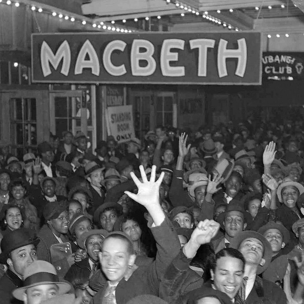 LarkTheater's tweet photo. Tonight at 6:45! Join us for a screening of #voodoomacbeth with director Zoë Salnave. Based on #OrsonWelles’s groundbreaking all-black cast production of Macbeth in 1936. Info: https://t.co/YnhQsMWpra https://t.co/J20pcGCKPk