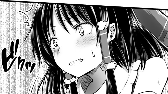 この霊夢さん可愛く描けた 