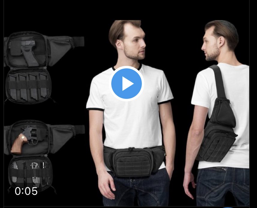 So Twitter’s ad algorithm seems to be officially off course since I’m now getting ads for fanny packs for my gun. 🙃