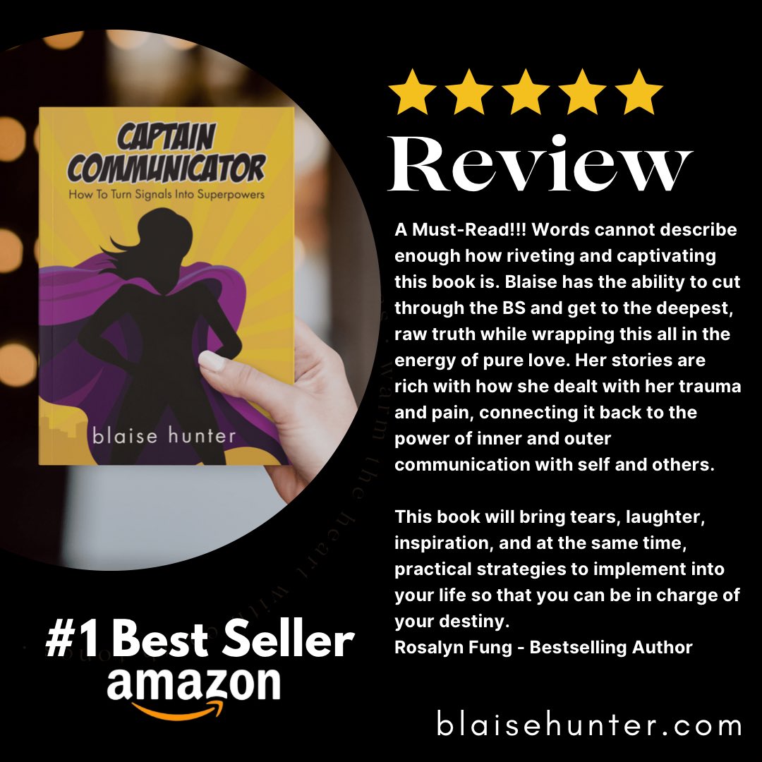 People are loving my NEW Book Captain Communicator: How To Turn Signals Into Superpowers. 
It’s an incredible feeling to have your words and work be received so well. In its first week Captain Communicator was #1BestSeller in 3 categories on Amazon &amp; #1HotNewReslease #Authors
