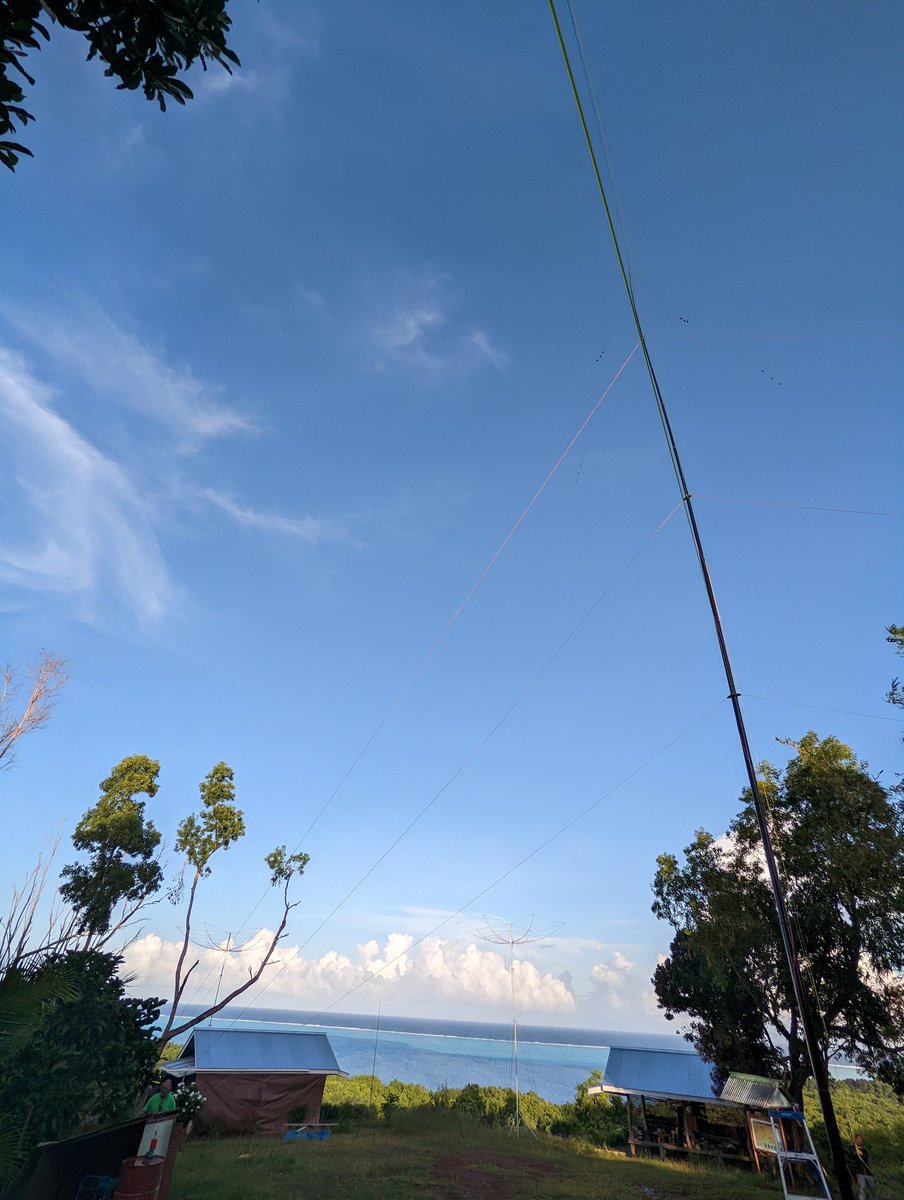 Thanks to all those that were able to stick in there and overcome our S9++ noise last night to close a QSO on Top Band. We were able to put over 1000 160m QSOs in the log. Due to a very tight shipping schedule tomorrow, we'll be taking the TB antennas down today.