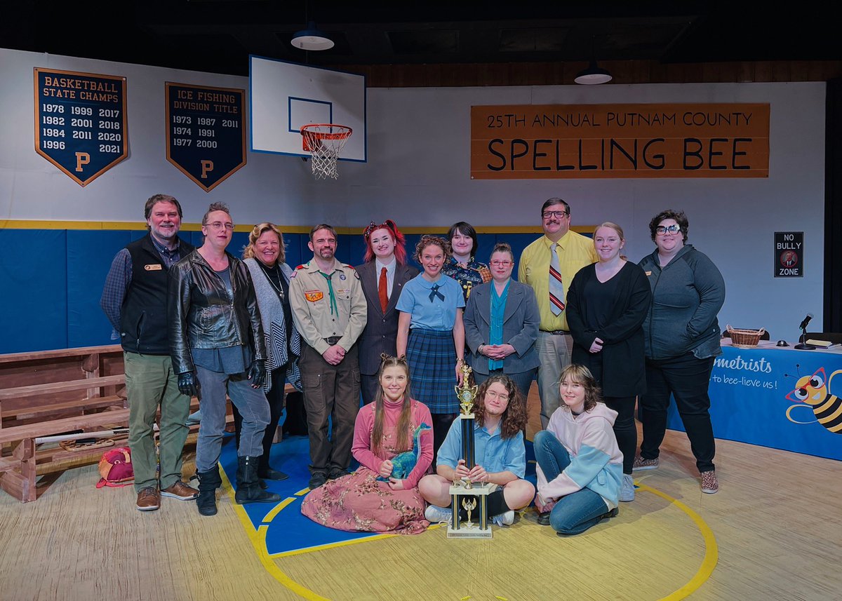 NicoletPlayers's tweet photo. Thanks to Amanda Anderson Creative for taking this amazing photo of our cast and crew. Happy closing to the Bee! We’ll see you in the Spring for Steel Magnolias. 🎭 https://t.co/OiGSf86DYm