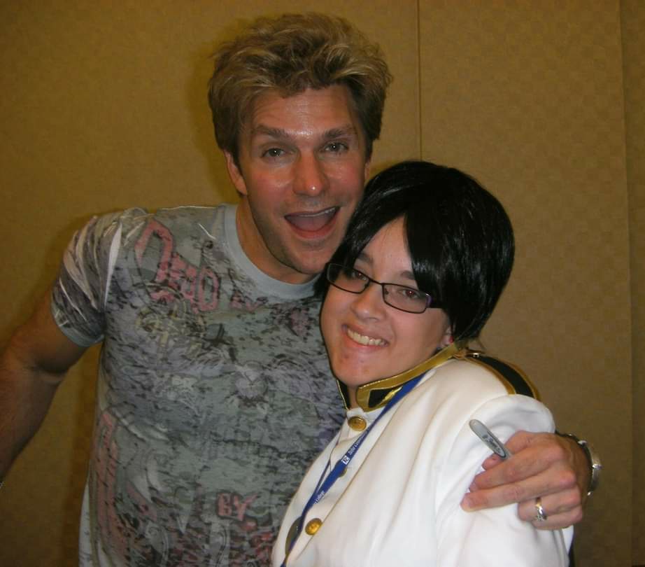 rayraysheppard's tweet photo. From my first con in 2011 to my most recent this weekend! Great seeing you @vicmignogna β€ until next time!! #anime #animecon #voiceactor #thenandnow #LawtonOK #Oklahoma #SWOklahoma https://t.co/refiaPznsH