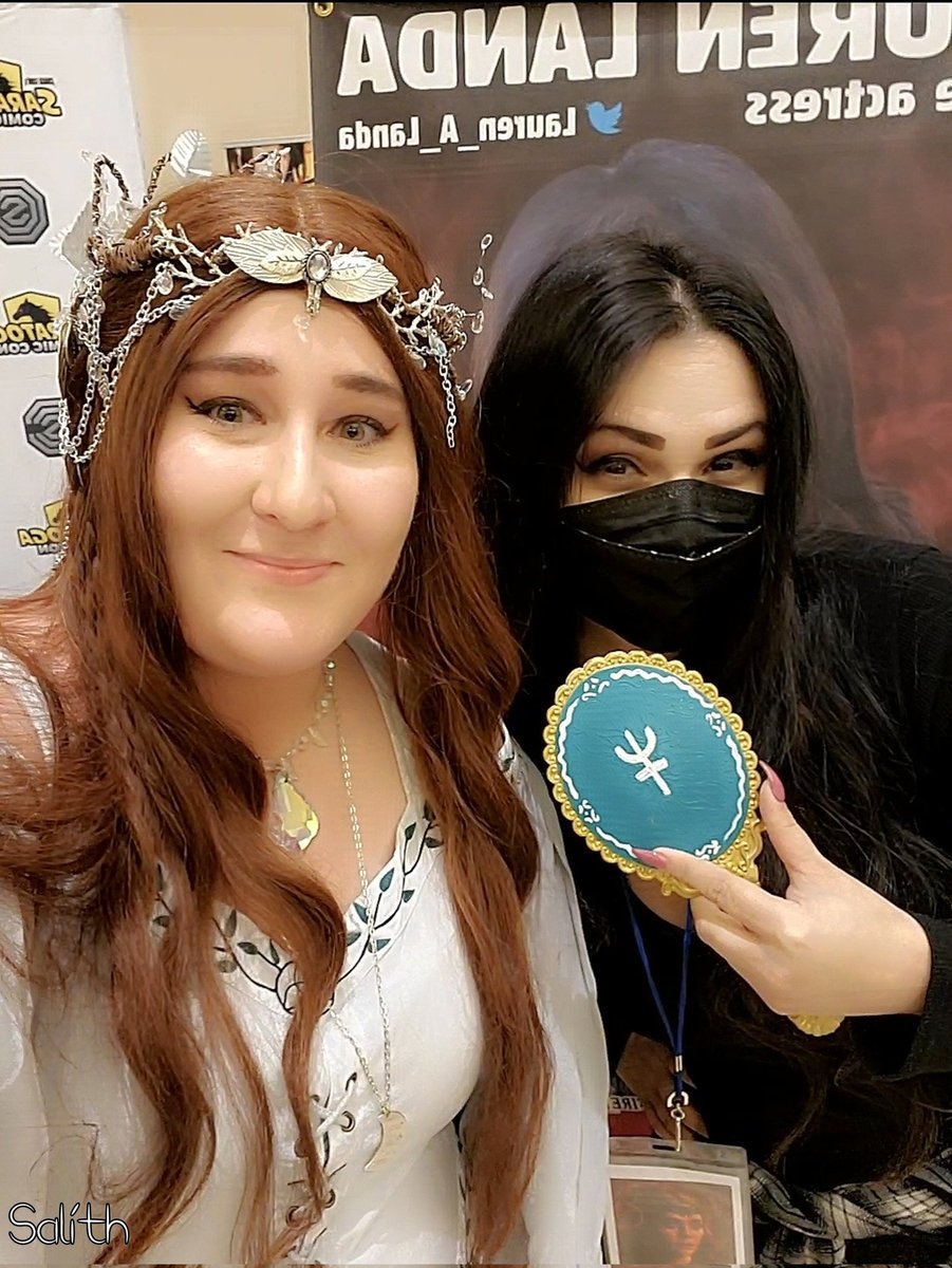 CosplayerSalith's tweet photo. I got the opportunity to meet @Lauren_A_Landa twice this year and she is just the nicest! Thank you for bringing Michiru to life with your voice! 💙🎻🌊 https://t.co/iAkQjlcAmR