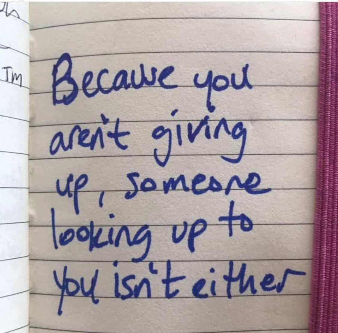 hfunkpalacios's tweet image. Because you aren’t giving up, someone looking up to you isn’t either. #journalnotes #wondherful #ThinkBIGSundayWithMarsha