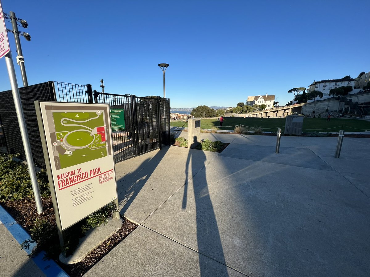 UrbanLou's tweet photo. Okay - Francisco Park was an absolute beast to walk to. Insane views though!! What a crazy cool park! #ASLA2022 https://t.co/1PMYn8Dbr6