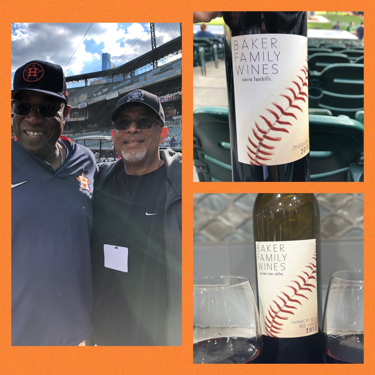 Having several glasses of World Series Championship manager’s(Dusty Baker’s) wine tonight!