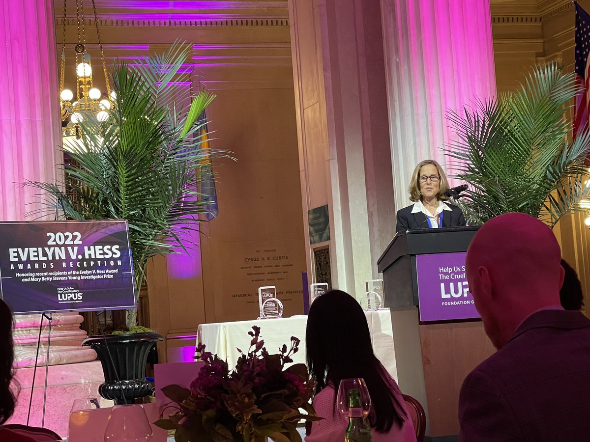 SBlanks2's tweet photo. Dr. Costenbader speaker on the contributions in #lupus science and research #ACR22 https://t.co/bcbxCjEts9