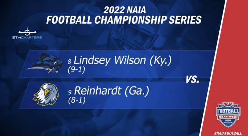 Round one @ Lindsey Wilson! Nov. 19 Time TBA #PTP #paytheprice #REINHARDTFOOTBALL