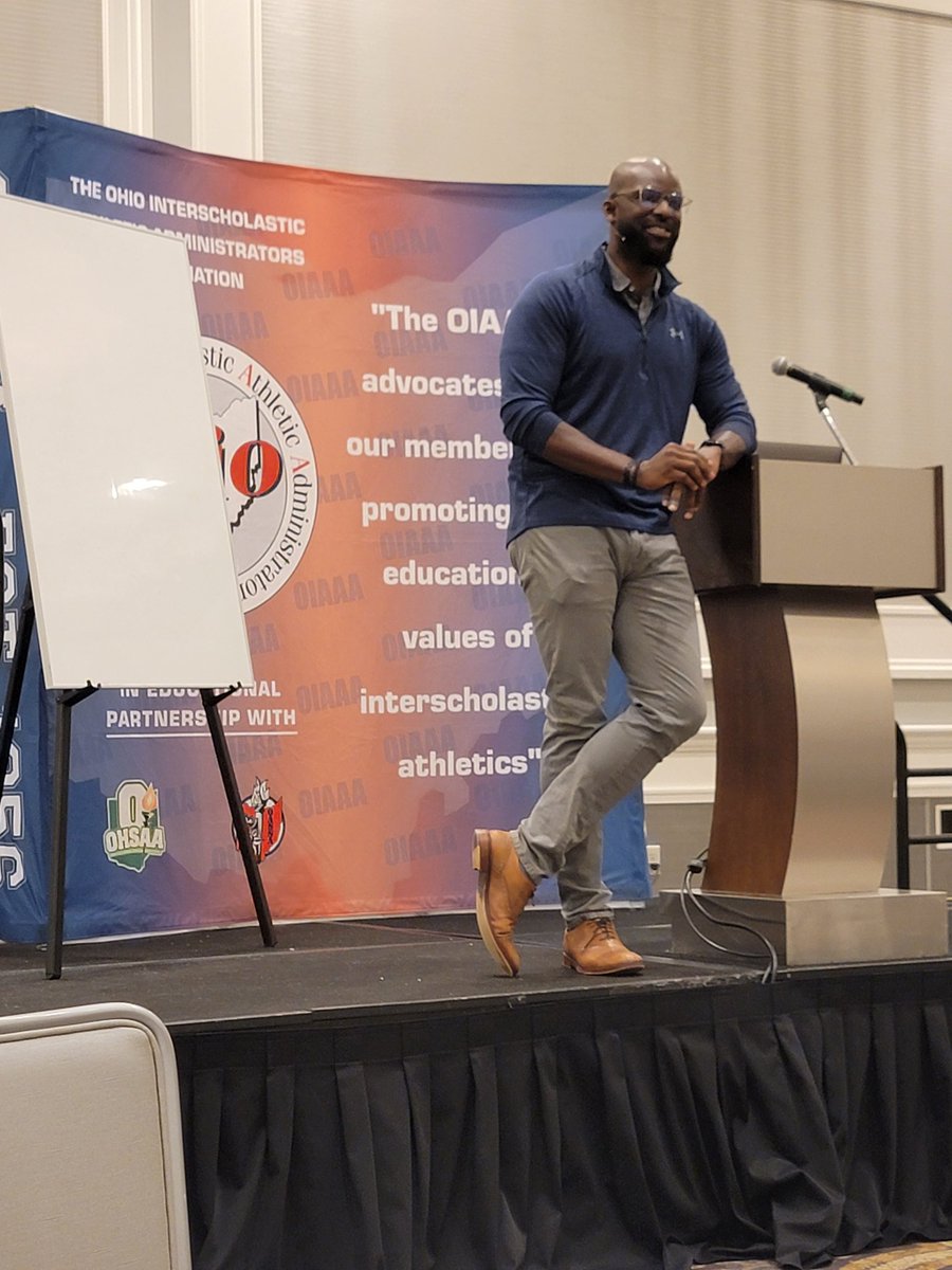 Becky Moran, CMAA (@admorancmaa) on Twitter photo OIAAA Keynote Speaker Dan Owalabi talking about leadership. Grow through challenges and keep showing up. <a href="/ohioiaaa/">OIAAA</a> <a href="/NIAAA9100/">NIAAA</a> OIAAA Keynote Speaker Dan Owalabi talking about leadership. Grow through challenges and keep showing up. <a href="/ohioiaaa/">OIAAA</a> <a href="/NIAAA9100/">NIAAA</a>
