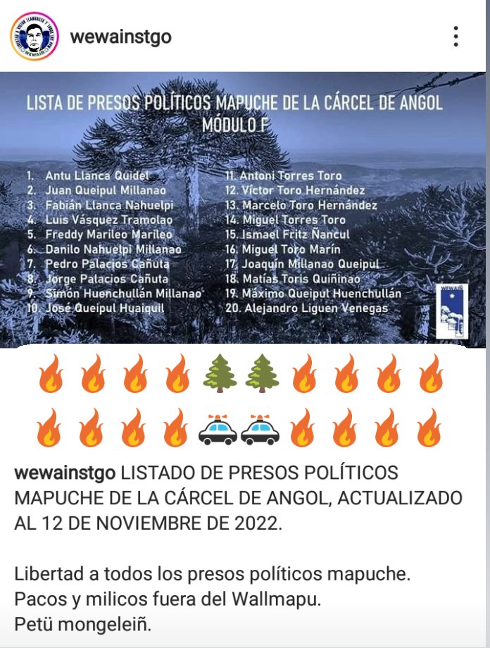 sinrost74881932's tweet image. #LibertadATodosLosPPM✊✊
#WallmapuLibre del Estado burgués, de todos los testaferros del imperialismo y yanaconas 
🔥🔥🔥🔥👮🚓🔥🔥🔥🔥🔥
#QueSeVayanTodos